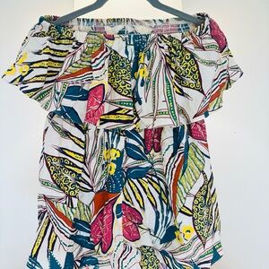 Colorful Off-Shoulder Romper